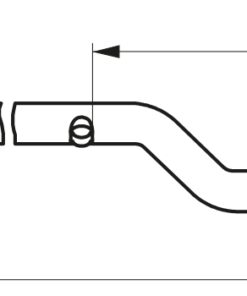 Alternative view of BAR 0,46 m non-lockable zingué