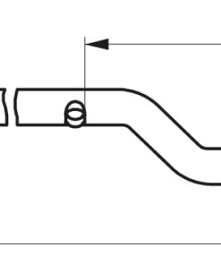 Alternative view of BAR 0,46 m non-lockable zingué black