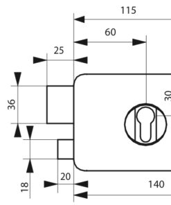 Alternative view of DRINKS. to Cylinder. prof. 140 x 88 mm axis 60 left
