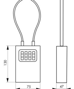 Alternative view of Cable key box