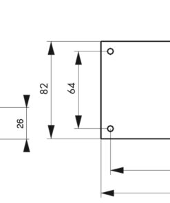 Alternative view of CP case 140 x 80 mm without striker