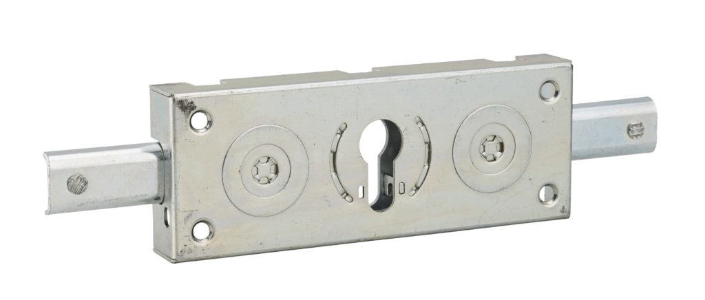 CASE Horizontal Rim lock with Cylinder for metal curtain 2 side points ...