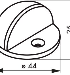 Alternative view of Half ball door stopper