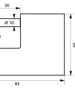 Alternative view of PADLOCK CARGO 85 mm ADRIATIC