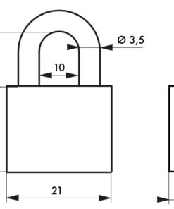 Alternative view of PADLOCK MACH 2 • 20 mm