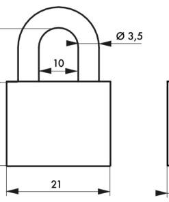 Alternative view of PADLOCK MACH 2 • 20 mm