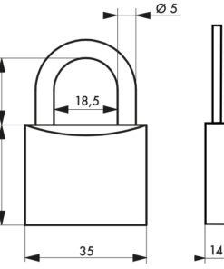 Alternative view of PADLOCK MACH 2 • 35 mm