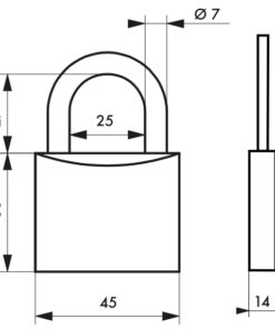 Alternative view of PADLOCK MACH 2 • 45 mm