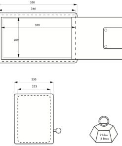 Alternative view of SEDAN safety box • 2 bolts