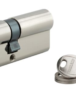 鎖膽 40 x 40 毫米3把鑰匙 附帶 45 毫米鏍絲 - 鍍鎳