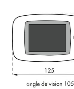 Alternative view of Digital peephole angle 105° - gold