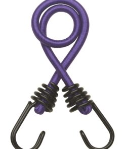 Set of 2 sandows Ø8mm x 45cm crochet - purple