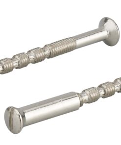 Inner door handle Set of 2 separable screws with nickel-plated M4 x 50 sockets