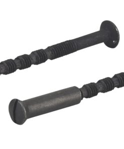 Inner door handle Set of 2 separable screws with black M4 x 50 sockets