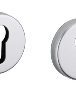 Inner door handle Pair of rosettes silver Cylinder