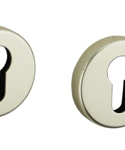 Interior door handle Pair of rosettes champagne Cylinder