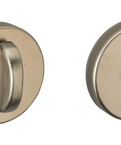 Interior door handle Pair of sattin nickel-plated rosettes condam.
