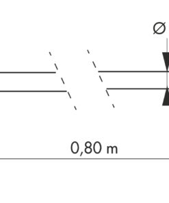 Alternative view of Sandow Ø8mm x 80cm hook+ring