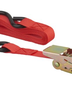 Ratchet strap 25mm x 4.50m hook S - red