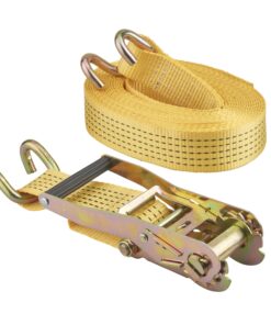 Sheathed ratchet strap 50mm x 8.00m double hook