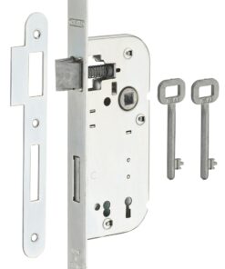 Mortise lock 3 gorges Z/BR 2 keys
