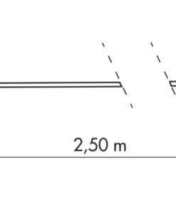 Alternative view of Set of 2 straps with self-tightening buckle width 25mm x 2.50m