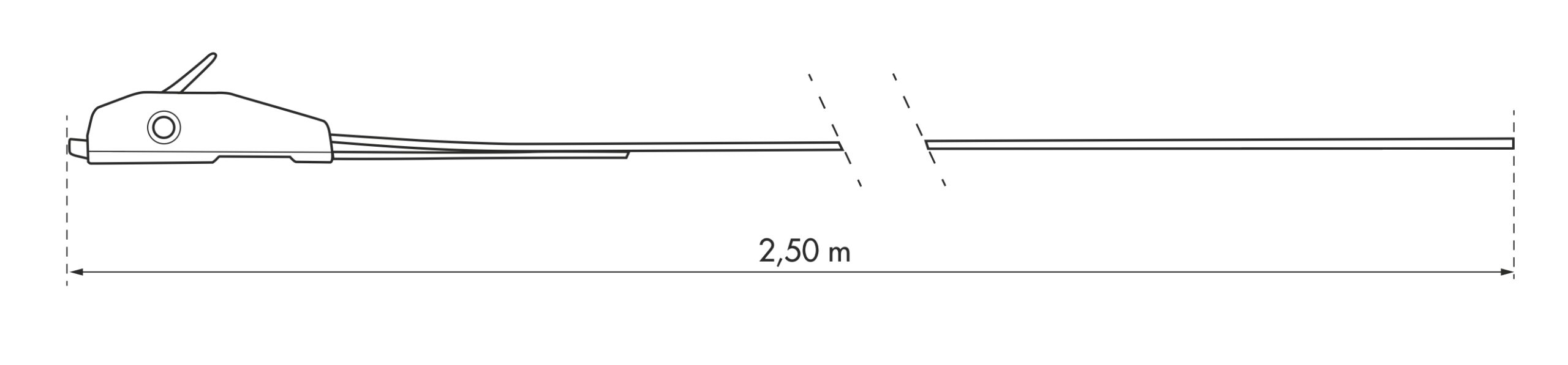 Set of 2 straps with self-tightening buckle width 25mm x 2.50m - Image 2