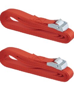Set of 2 straps with self-tightening buckle width 25mm x 5,00m