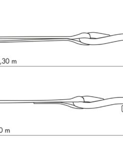 Alternative view of Set of 2 ratchet straps 25mm x 2.00m hook S