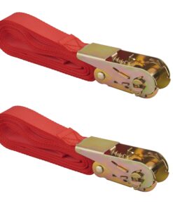 Set of 2 ratchet straps width 25mm x 5,00m