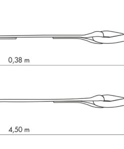 Alternative view of Set of 4 ratchet straps 25mm x 4.50m hook S - red