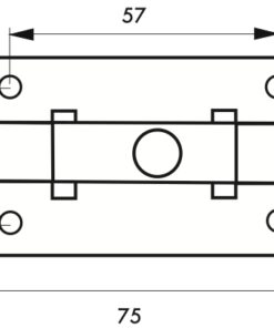 Alternative view of Targette 100 MM furniture locks
