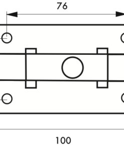 Alternative view of Targette 150 MM furniture locks