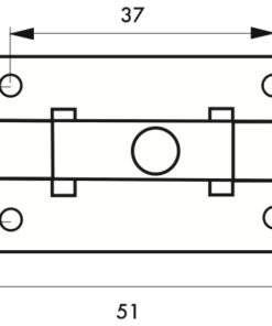 Alternative view of Targette 75 MM furniture locks