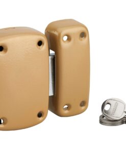 Locks,Cellar door CORVETTE without button 40 mm epoxy bronze